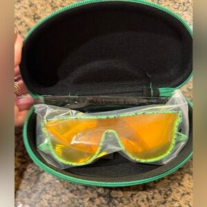 Tipsy Elves psychic pathway sunglasses green rainbow color unisex NWT fun play